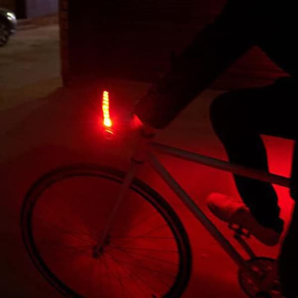 Handlebar Lights, 2 Pcs Front Bicycle Lights LED Bike Indicator Lights Turn Signals Position Lights for 22mm Diameter Bicycles Red Red Red