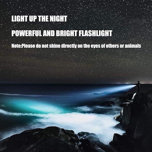 Super Bright LED Spotlight Genopladelig Lommelygte