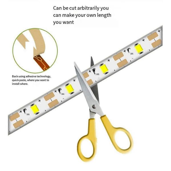 LED Lysstripe PIR Bevegelsessensor Induksjon LED Stripe 60LEDs/M 2835Smd Under Sengelampe for Garderobe