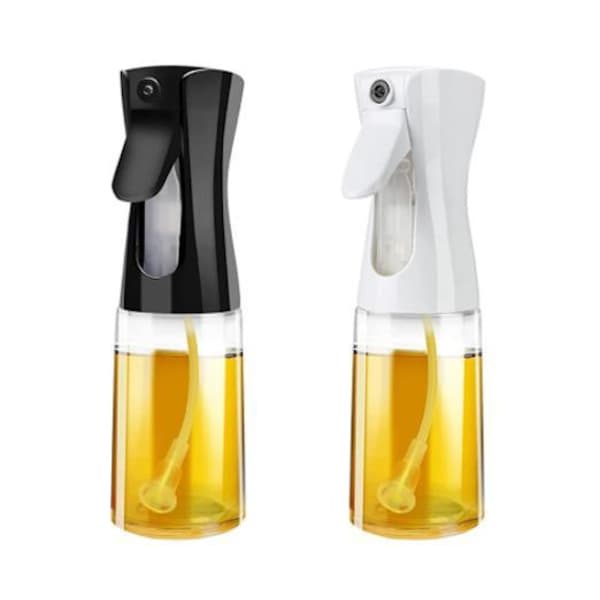 2-pak Glas Sprayflaske til Olie & Eddike - 200ml Sort
