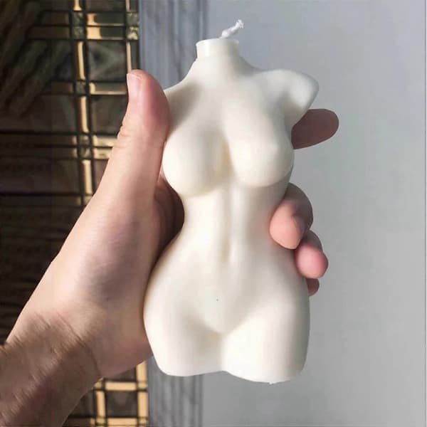 3x 3D Kropskunst Lys Silikoneform Til Kvinder Model Menneskekrop Silikoneform Krystalharpiks Voksform