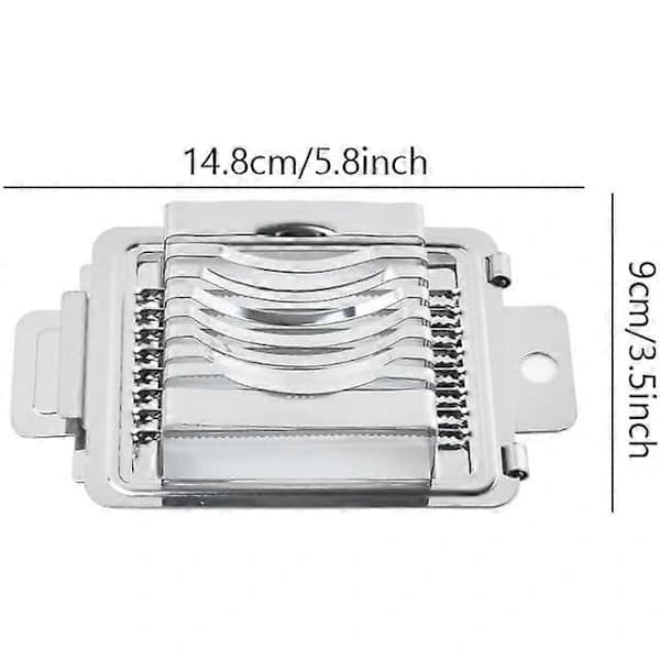 Stainless Steel Egg Slicer, Metal Egg Slicer, Multifunctional Egg Slicer, for Slicing Poached Eggs, Boiled Eggs, Duck Eggs, etc.
