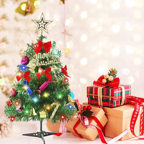 50 cm kunstig juletre, minijuletre med fe
