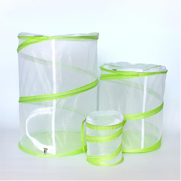 Foldable Insect Butterfly Habitat Cage Clear Mesh Portable Cage Container S S