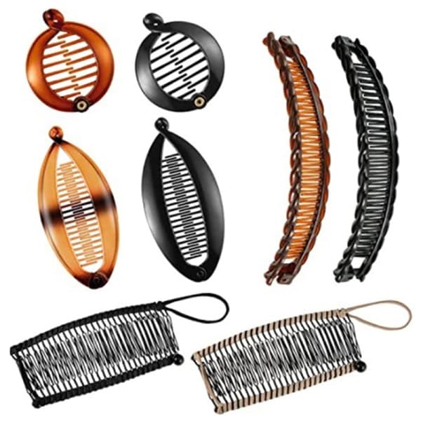 1Set Fiskformade Hårklämmor Banan Spännen Hårnålar Hår A4 A4 A4