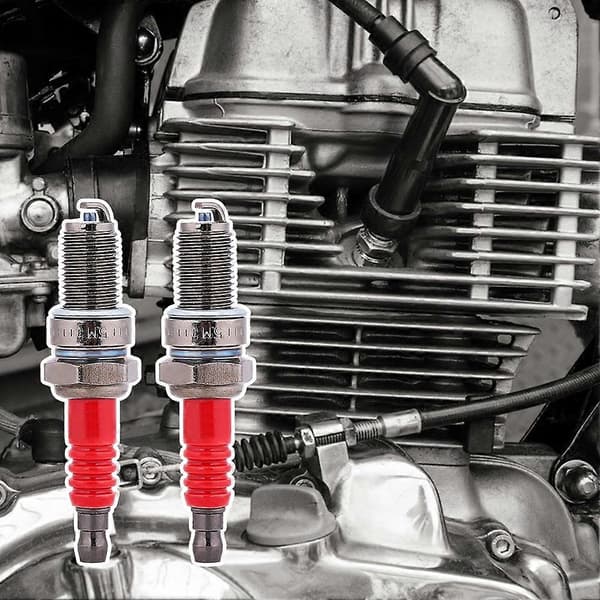 2pcs Motorcycle Spark Plug Set Durable Spark Plugs for Dirt Bike Engines 2 pcs 2 st