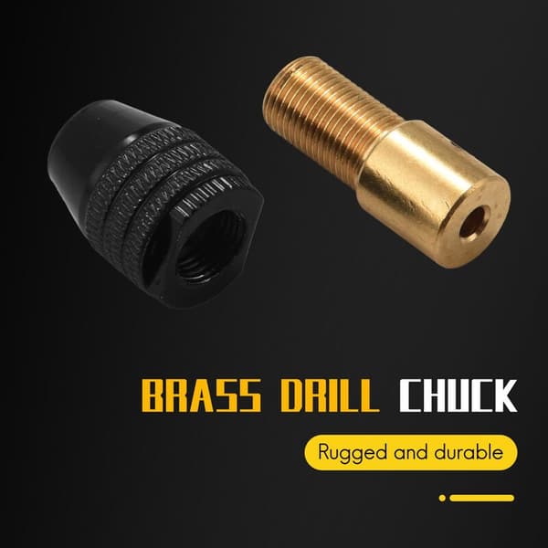 Mini 0,3-3,5 mm til elektronisk minidrillpatron bitværktøjssæt universel ny