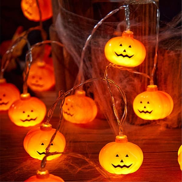 Halloween String Lights, 3M 20LED Luminous Pumpkin Halloween Lights