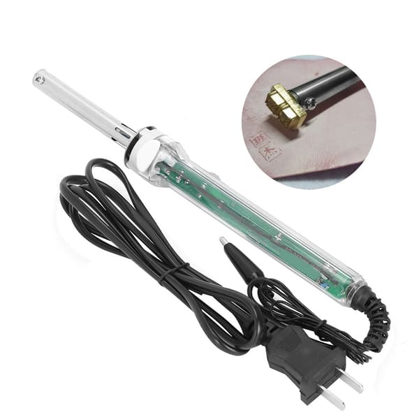 Stamping Tool Portable Leather Accessories Transparent Handle 60W for Flannel (220V CN Plug)