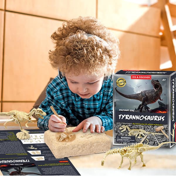 Hands Craft DIY 3D Trepuslespill Bundle Set, Pakke med 1 Dinosaur B
