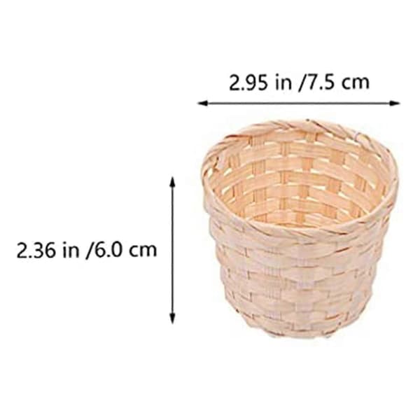 5 st Mini Woven Baskets Without Handles For Party Gifts Crafts Decoration Suitable For Various Occasions