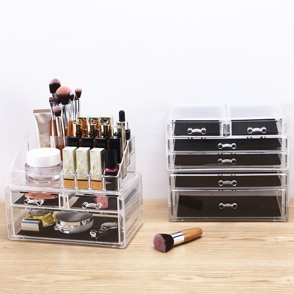 Makeup Kosmetisk organizer til smykker Hårtilbehør Badeværelsesdisk Transparent