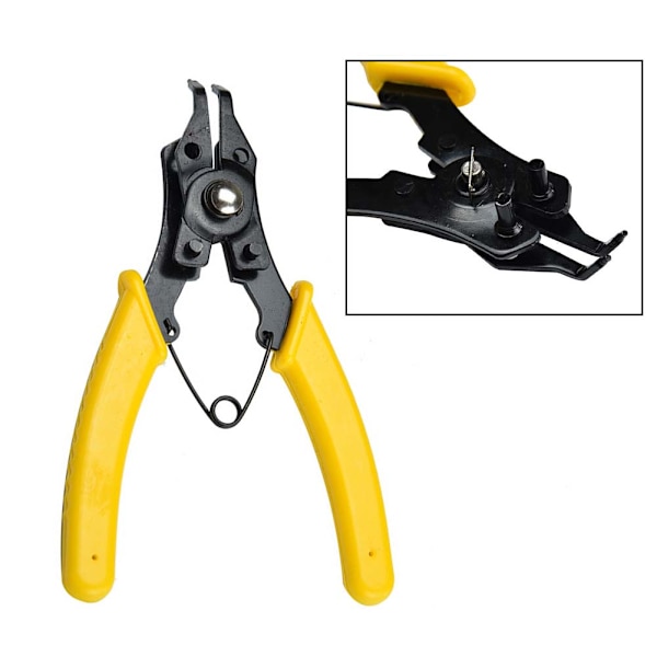 1 set Multi-Angle Snap Rings Tång 4 i 1 låsringstång Intern extern låsringstång Red