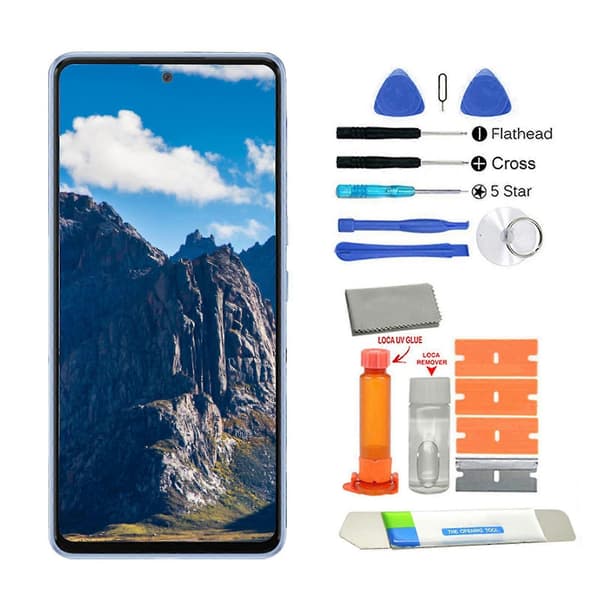 1 Set Phone Screen Ultra-thin Repair Tools Smooth LCD Display Front Touch Screen Replacement Kit for Samsung Galaxy A13 A23 A53 A73
