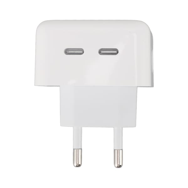 35W Dual USB-C PD Hurtigoplader med Kabel til iPhone & Android, EU-stik 100-240V 0.2 0.2