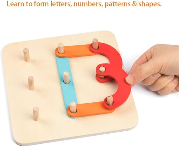 Montessori-puiset kirjaimet ja numerot rakennusleikkisetti Presc
