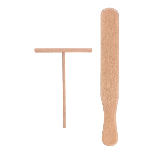 2 stk Store Pannekaker Grillplate Pannekake Maker Pannekakespade Crêpe Maker Pinne Panne Spreder