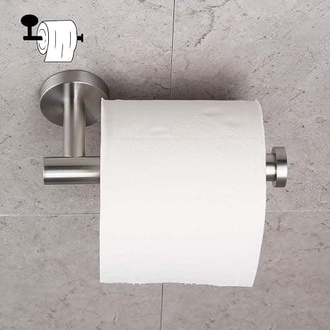 Toiletpapirholder til badeværelse SUS 304 Rustfrit stål Toiletpapirrulle Vægmontering Børstet finish