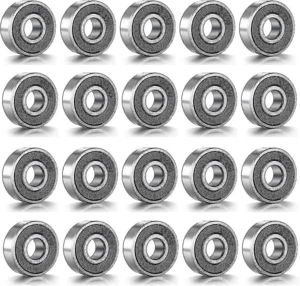 608 Lejer, 20-pak 608 Skateboardlejer Metal Dobbelt-afskærmede [DB]