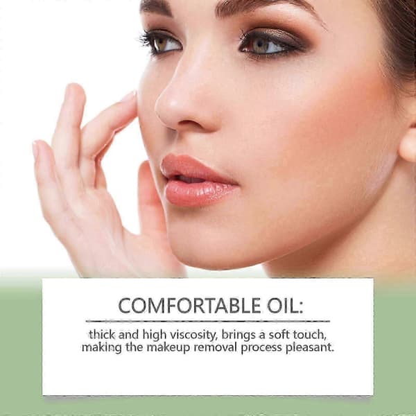 Green Tea Makeup Remover Oil Gently Removes Makeup for Face, Eyes, and Lips With