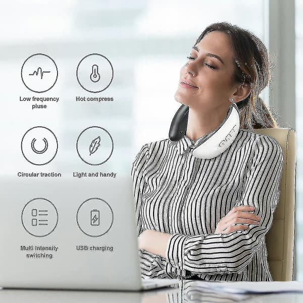 Cordless Neck Massager Pain Relief Intelligent Portable Deep Tissue Trigger Point Massager