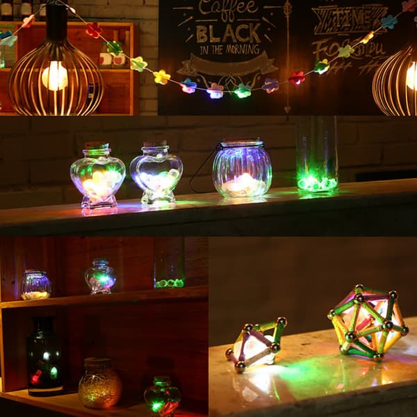 100 stk. innovative ballonglamper LED-lysende lampe for hjemmefest bryllupsdekorasjon fargerik blits