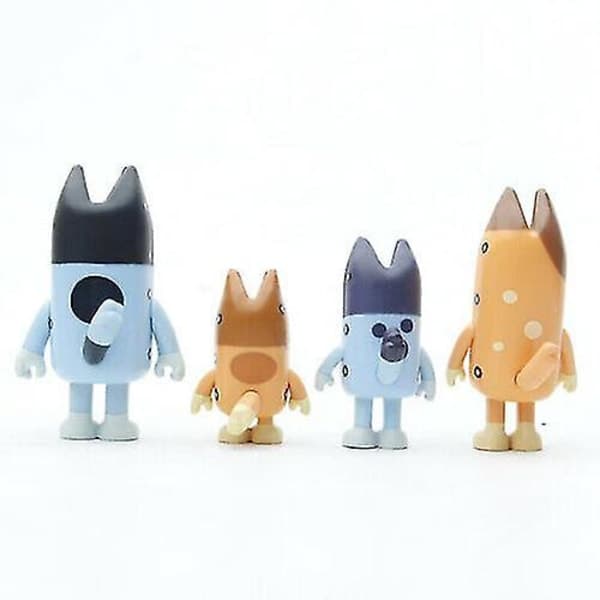 12 st Bluey Familj och Vänner Actionfigurer Modell Leksaksset Barnpresent