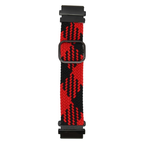 Replacement Strap Adjust Size Sweat Resistant Nylon Woven Watch Band for T REX 2 Ultra Red Black