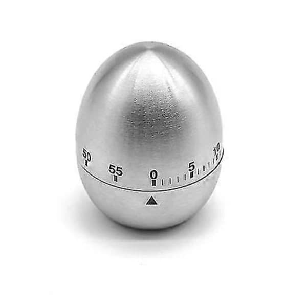Kjøkkentimer 2024 i rustfritt stål: 60-minutters vanntett timer for matlaging og baking, eggklokke for nøyaktig tidtaking