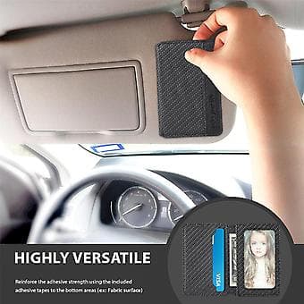 Universal Adhesive Pocket Stick On Wallet Card Holder Case For Mobile Phone (Black)