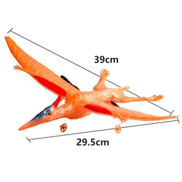 RC Airplane Remote Control Pterosaur 2.4Ghz 2 Channels DIY RC Pterosaur Control EPP Foam Glider Toys (Two Batteries) B