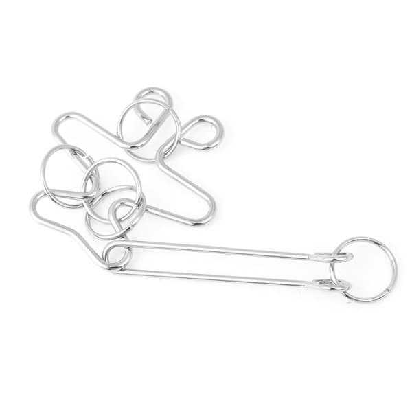 Gourd-shaped IQ Test Metal Wire Puzzle Brain Teaser Game for Adults Kids Wire Diameter 2.5mm