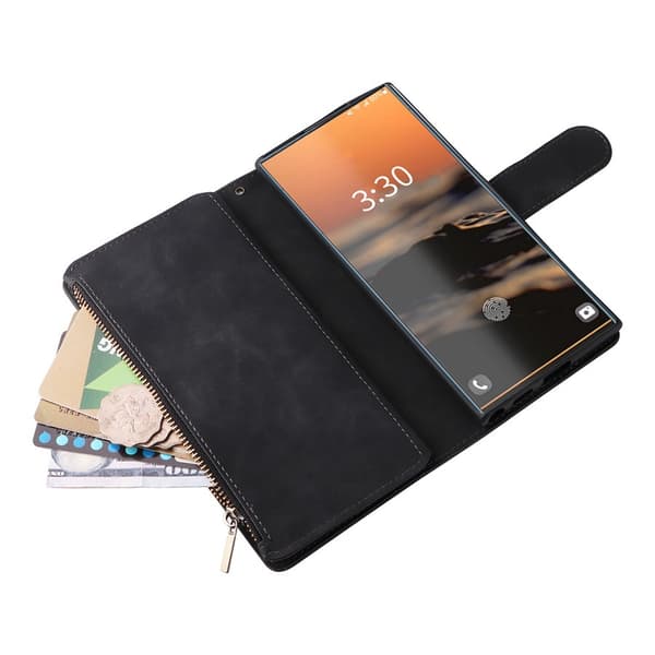 Samsung Galaxy S21 FE 5G - Pungcover/Etui Sort