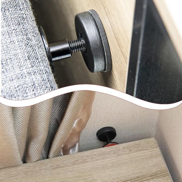 4 Pieces - Headboard Stoppers - Furniture Legs - Bedside Table Fixers - Headboard Fasteners - Adjustable - 27-40 mm - Sofa Support Stoppers