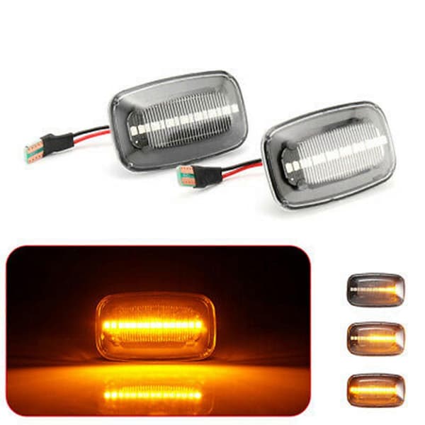Dynamiske LED-sidemarkeringslys Flydende Blinklys til Land Cruiser 70 80 100-serien P20211224866