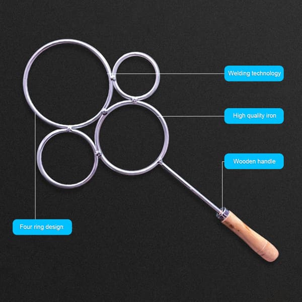 4-ring Heated Glass Bottle Cutter Durable Labor-Saving Bottle Cutting for Flower Pot Making
