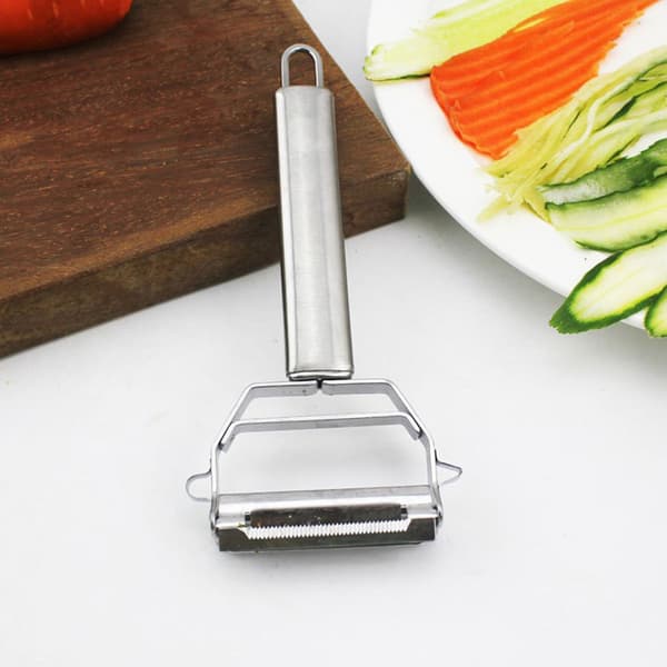 2-in-1 Vegetable Slicer with Handle Easy Manual Cutting Tool for Melons Radish 1pc 1pc