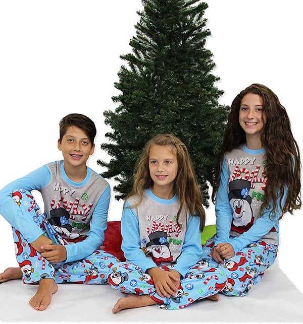 Jul Förälder-Barn Tryck Långärmad Pyjamas Hemkläder Jul 2-Delad Set, Man M