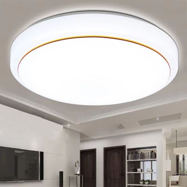 LED Ceiling Light 220V 110V Modern Ceiling Lighting Living Room Bedroom Cool Neutral White Light (20cm White Light 18w)