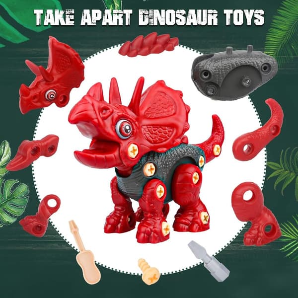 Demonter dinosaurlegetøj til børn, byggelegetøj KLB