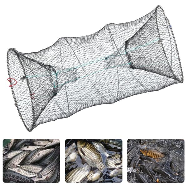Portable Folding Automatic Fishing Net, Bait Shrimp Trap, Crayfish Cage, Lobster Trap Net
