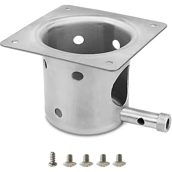Reservedel til grillbrænder i rustfrit stål til Traeger og de fleste Pit Boss pillegrill med skruer 5 x 3,5 x 3,75 tommer