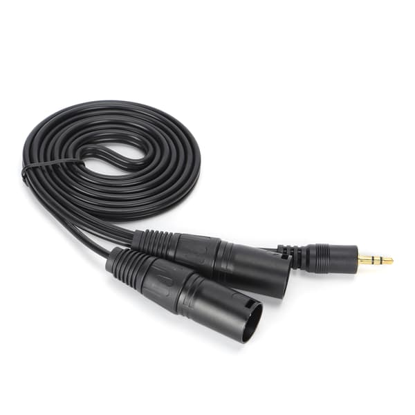 Mikrofonkabel 3,5 mm kontakt till dubbel XLR hane adapter Interc