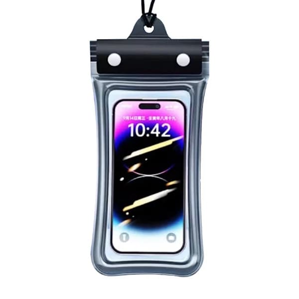 Waterproof Phone Case with Airbag, Transparent, Universal, Anti-fall White