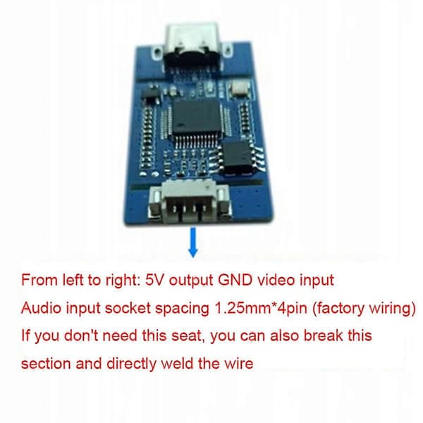 CVBS til USB-opptak Analogt signal til digitalt USB-kameramodul CVBS til USB-modul for Android Free P