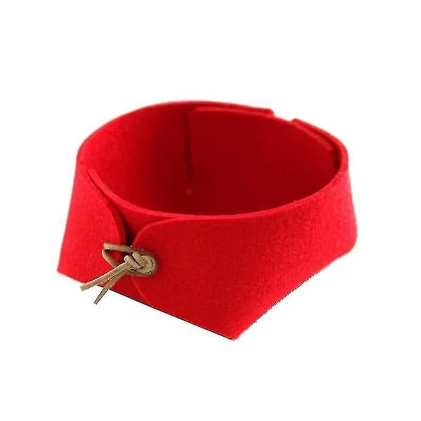Wool Felt Desk Storage, Mobile Food Storage Basket (Red)