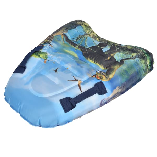 Portable Inflatable Floating Board Swimming Pool Beach Bodyboard for Kids Adults Dinosaur Pattern