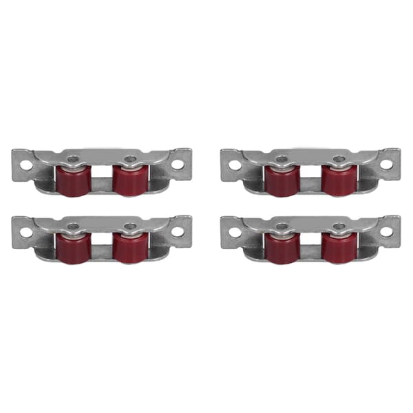 4-pack Sliding Window Wheels with Screws Double Wheel Sliding Window Door Rollers Hardware