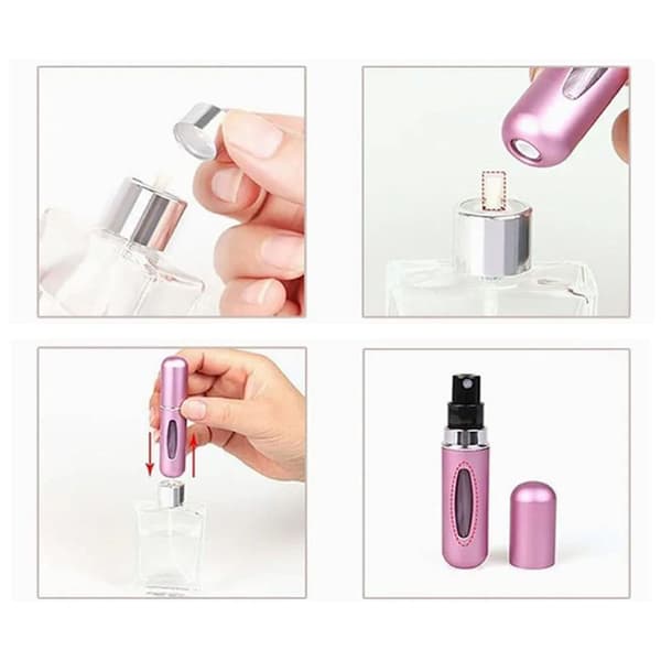 3 Pcs 5ml Mini Refillable Perfume Atomizer Men Women Travel Portable Perfume Spray Bottle for Party