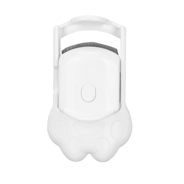 Oppvarmet øyenvippebøyer USB oppladbar rask krøll langvarig maskaraklemme med stålkam hvit